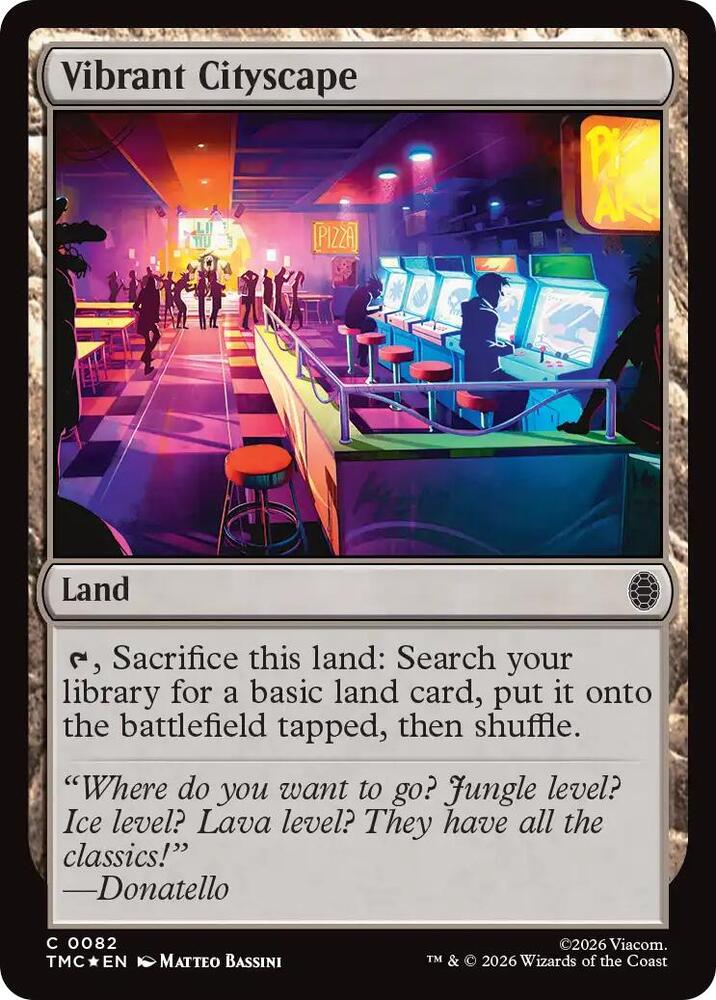 Vibrant Cityscape (Surge Foil) (82) [Teenage Mutant Ninja Turtles Commander]