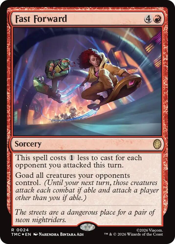 Fast Forward (Surge Foil) (24) [Teenage Mutant Ninja Turtles Commander]