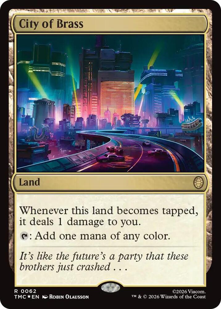 City of Brass (Surge Foil) (62) [Teenage Mutant Ninja Turtles Commander]
