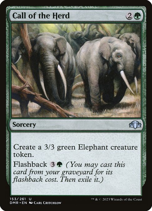 Call of the Herd (153) [Dominaria Remastered]