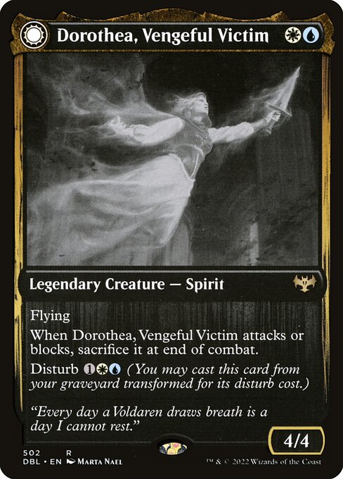 Dorothea, Vengeful Victim // Dorothea's Retribution (502) [Innistrad: Double Feature]