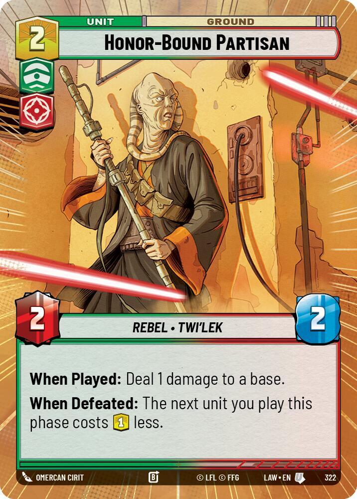 Honor-Bound Partisan (Hyperspace) (322) [A Lawless Time]