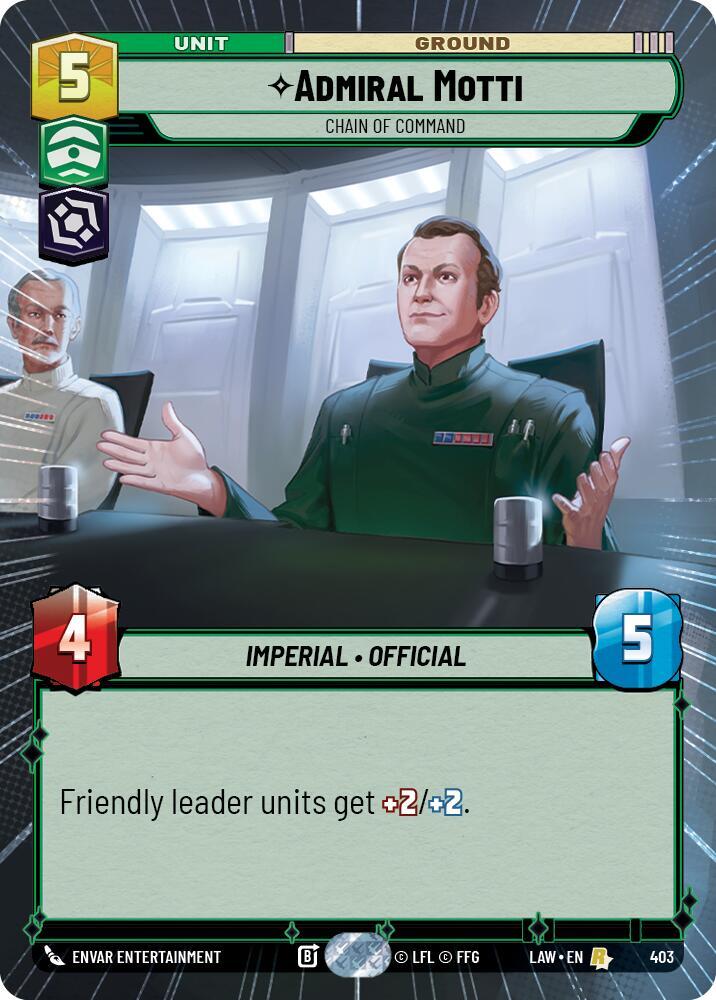 Admiral Motti - Chain of Command (Hyperspace) (403) [A Lawless Time]