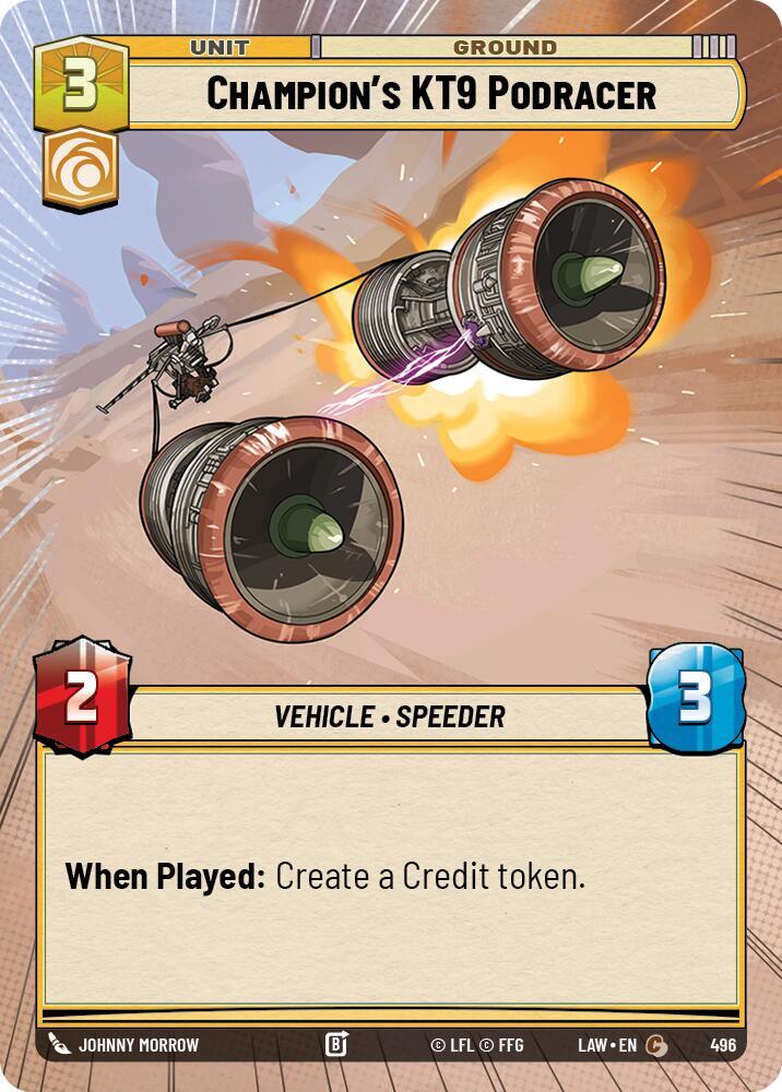 Champion's KT-9 Podracer (Hyperspace) (496) [A Lawless Time]