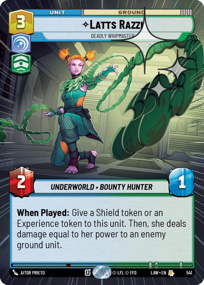 Latts Razzi - Deadly Whipmaster (Hyperspace Foil) (541) [A Lawless Time]