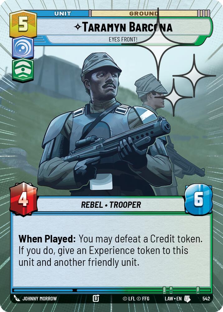 Taramyn Barcona - Eyes Front! (Hyperspace Foil) (542) [A Lawless Time]