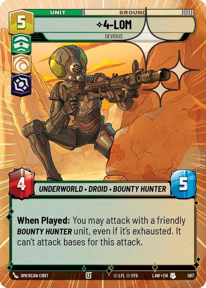 4-LOM - Devious (Hyperspace Foil) (567) [A Lawless Time]