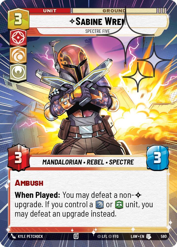 Sabine Wren - Spectre Five (Hyperspace Foil) (580) [A Lawless Time]