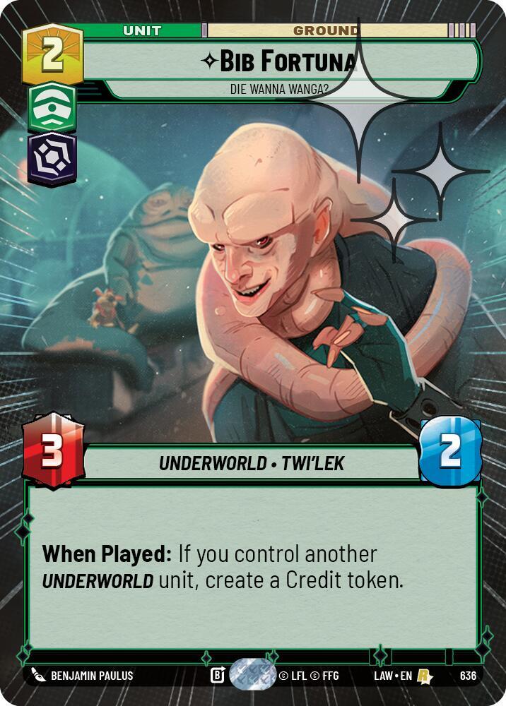 Bib Fortuna - Die Wanna Wanga? (Hyperspace Foil) (636) [A Lawless Time]