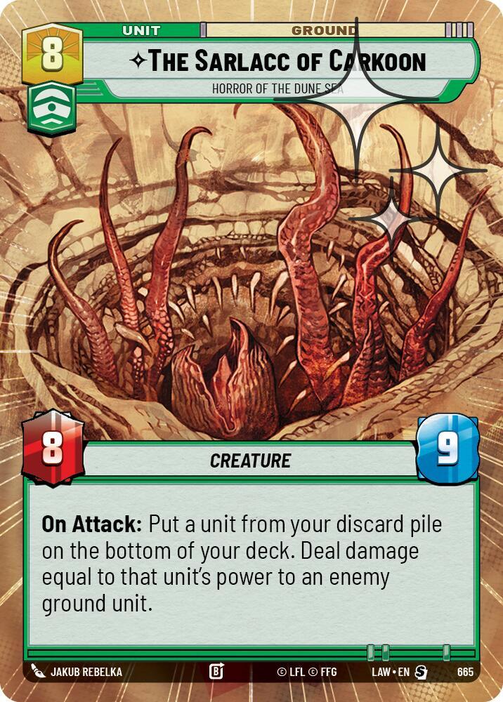 The Sarlacc of Carkoon - Horror of the Dune Sea (Hyperspace Foil) (665) [A Lawless Time]
