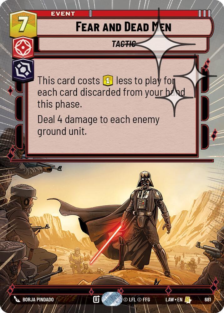 Fear and Dead Men (Hyperspace Foil) (681) [A Lawless Time]