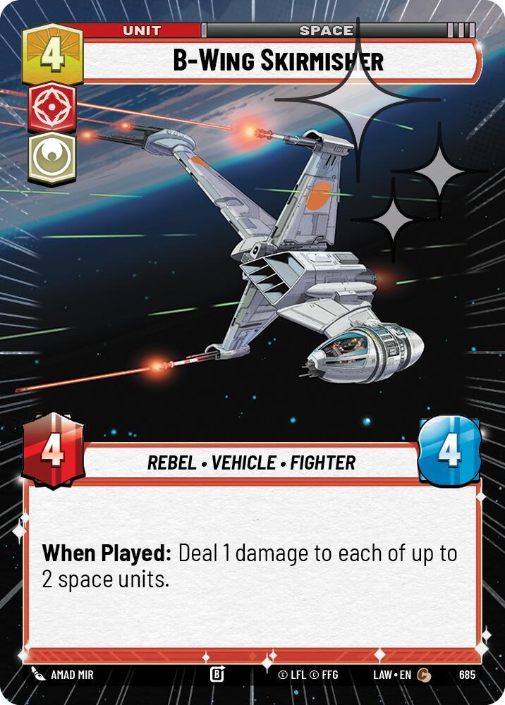B-Wing Skirmisher (Hyperspace Foil) (685) [A Lawless Time]