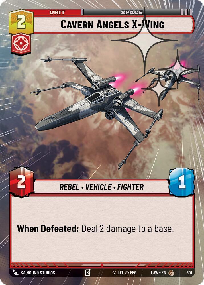 Cavern Angels X-Wing (Hyperspace Foil) (691) [A Lawless Time]