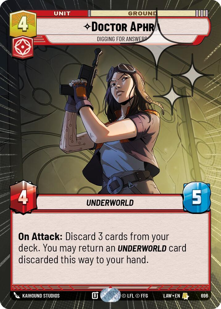 Doctor Aphra - Digging for Answers (Hyperspace Foil) (696) [A Lawless Time]