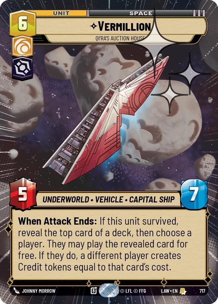 Vermillion - Qi'Ra's Auction House (Hyperspace Foil) (717) [A Lawless Time]