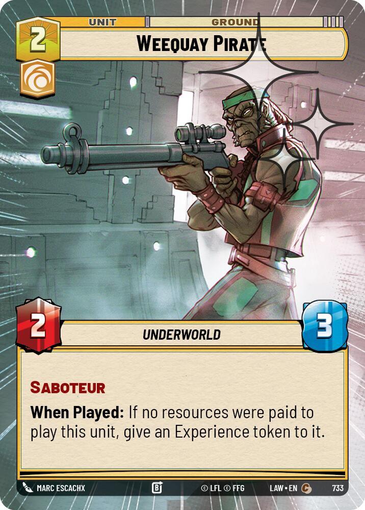 Weequay Pirate (Hyperspace Foil) (733) [A Lawless Time]