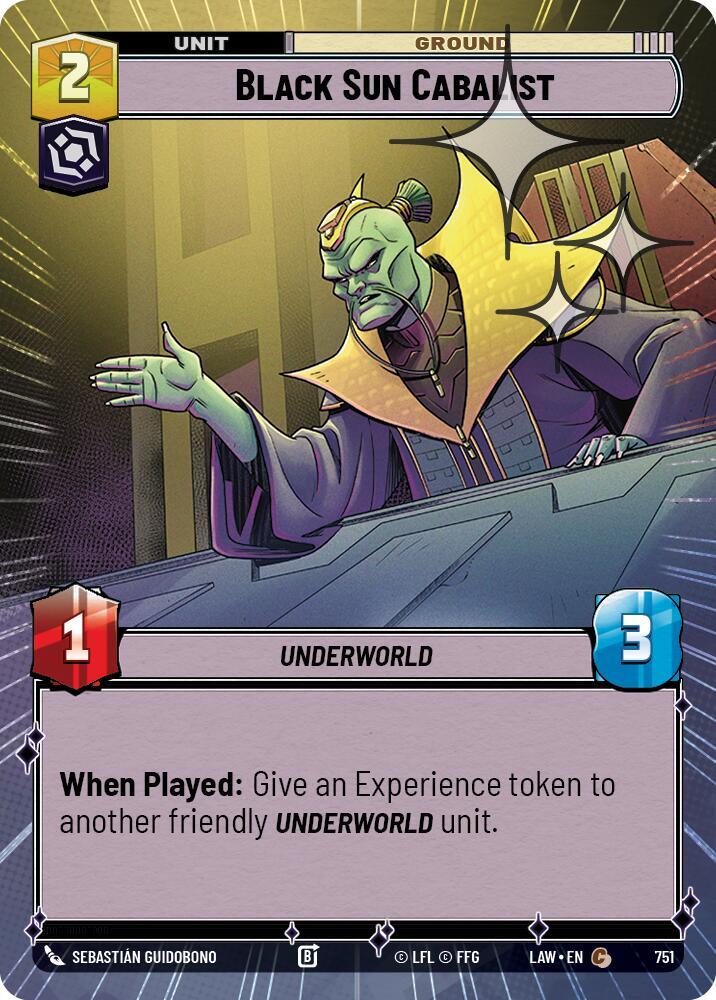 Black Sun Cabalist (Hyperspace Foil) (751) [A Lawless Time]