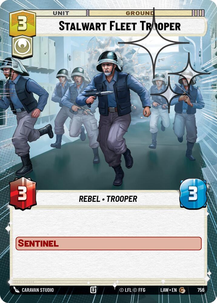 Stalwart Fleet Trooper (Hyperspace Foil) (756) [A Lawless Time]