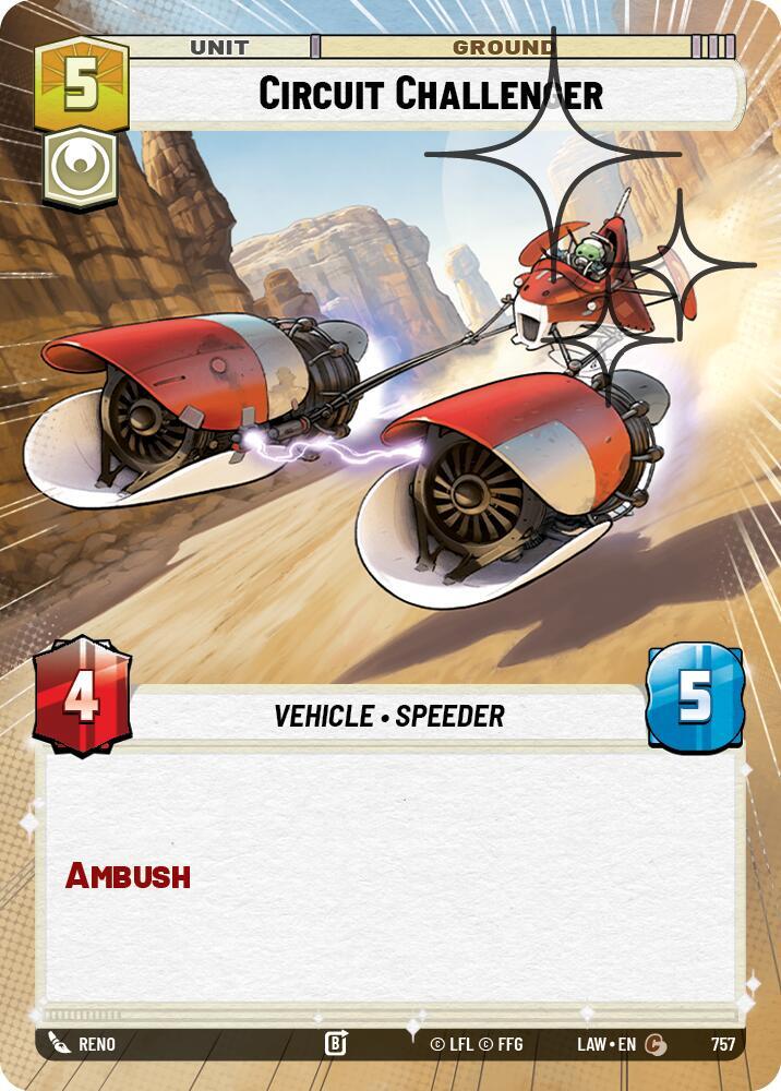 Circuit Challenger (Hyperspace Foil) (757) [A Lawless Time]