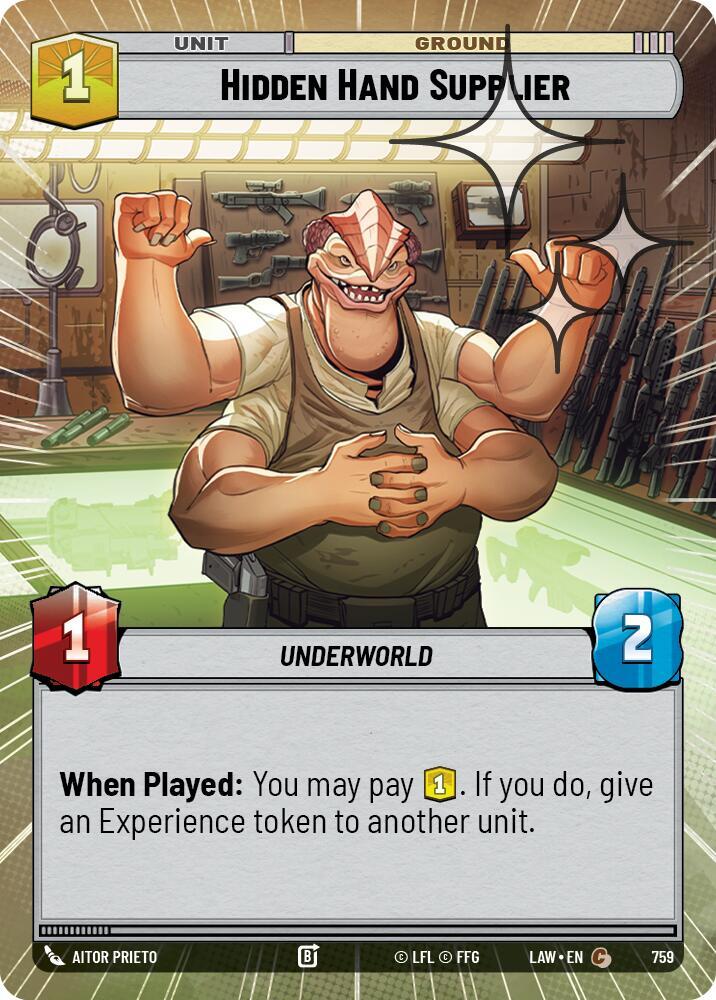 Hidden Hand Supplier (Hyperspace Foil) (759) [A Lawless Time]