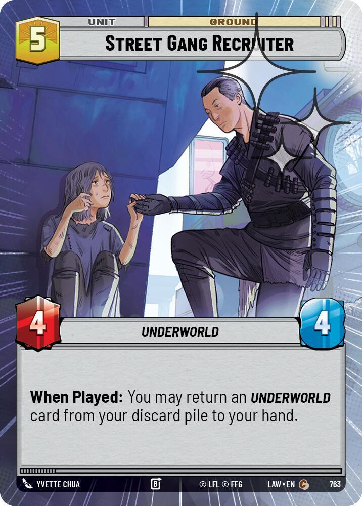 Street Gang Recruiter (Hyperspace Foil) (763) [A Lawless Time]