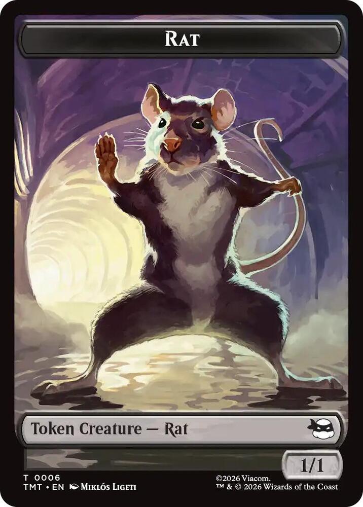Rat // Food Double-Sided Token (6 // 8) [Teenage Mutant Ninja Turtles]