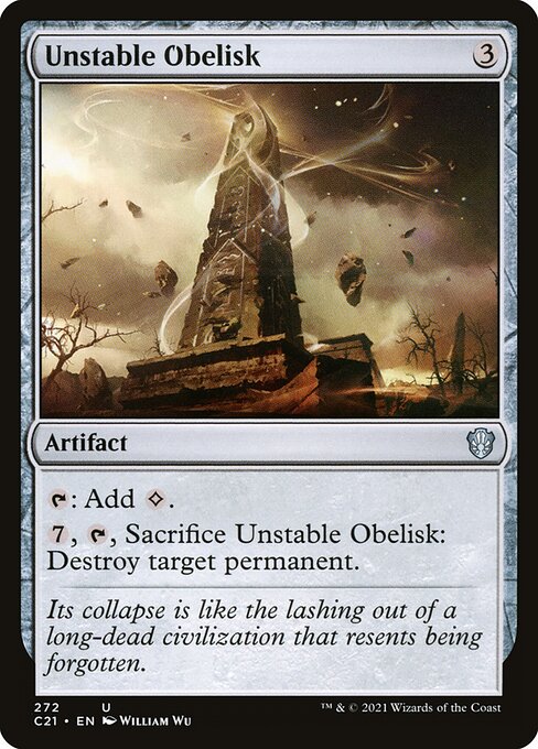 Unstable Obelisk (272) [Commander 2021]