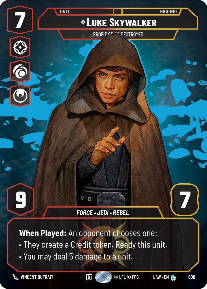 Luke Skywalker - Profit or Be Destroyed (Prestige) (806) [A Lawless Time]