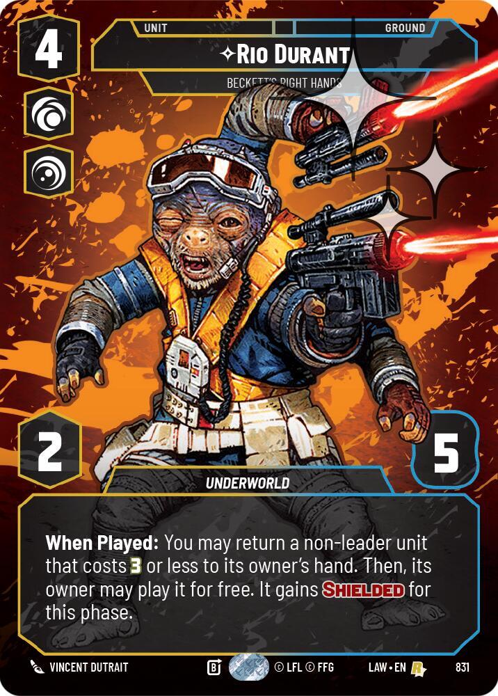 Rio Durant - Beckett's Right Hands (Prestige Foil) (831) [A Lawless Time]