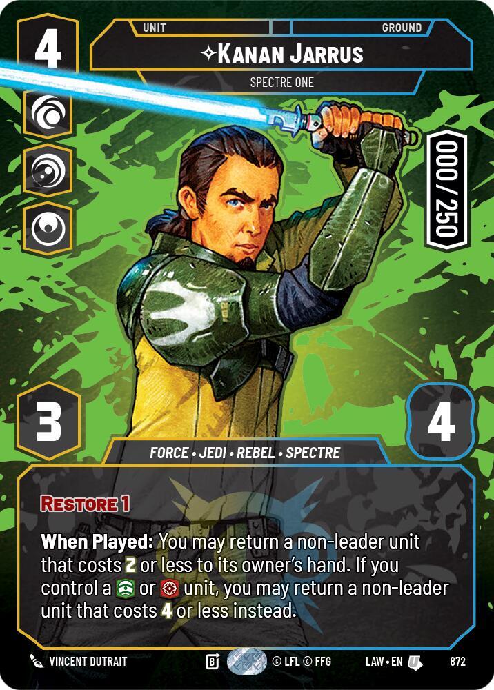 Kanan Jarrus - Spectre One (Serialized) (872) [A Lawless Time]