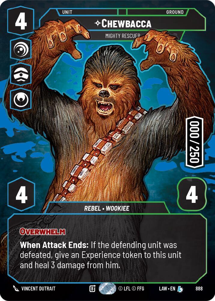 Chewbacca - Mighty Rescuer (Serialized) (888) [A Lawless Time]