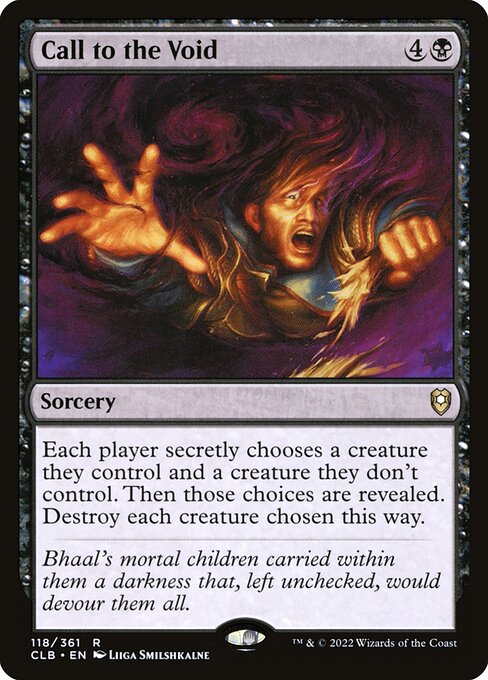 Call to the Void (118) [Commander Legends: Battle for Baldur's Gate]