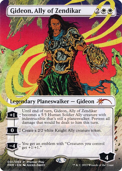 Gideon, Ally of Zendikar (1) [Regional Championship Qualifiers 2022] [Borderless]