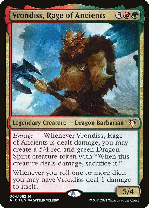 Vrondiss, Rage of Ancients (4) [Forgotten Realms Commander]