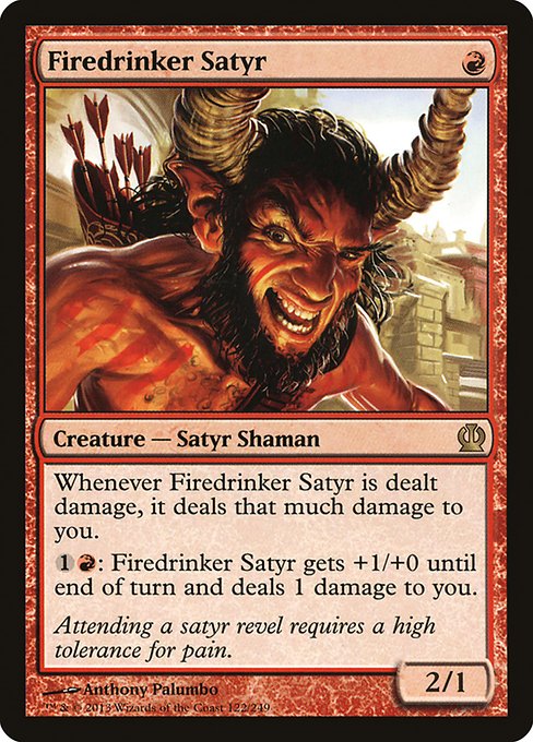 Firedrinker Satyr (122) [Theros]
