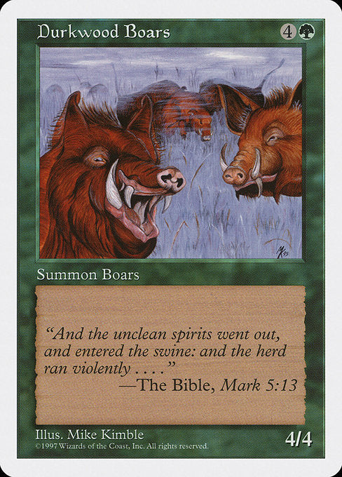 Durkwood Boars (289) [Fifth Edition]
