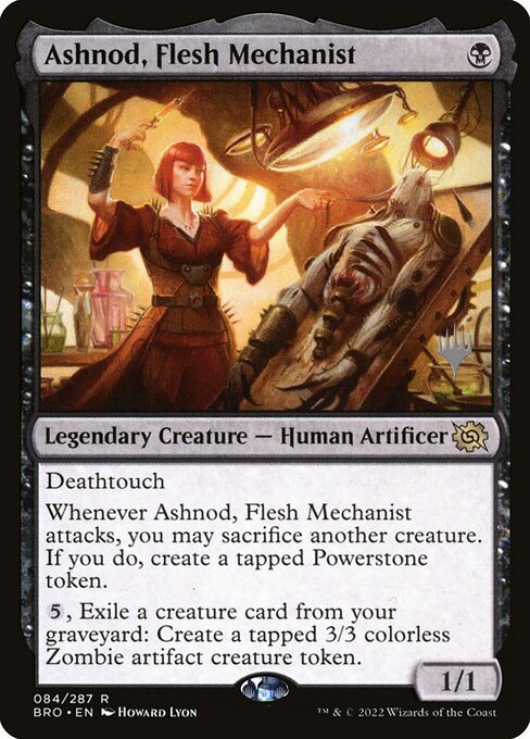 Ashnod, Flesh Mechanist (84p) [The Brothers' War Promos]