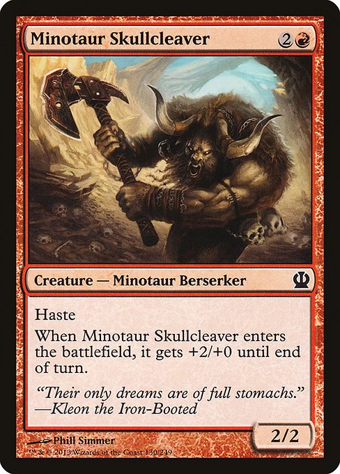 Minotaur Skullcleaver (130) [Theros]