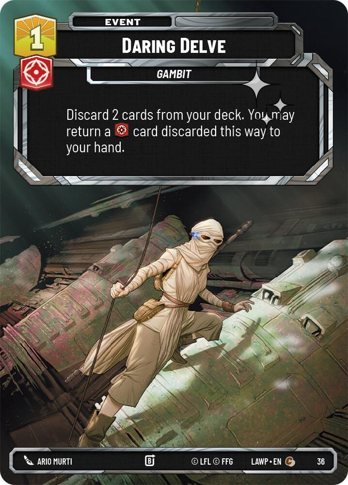 Daring Delve (Foil) (36) [A Lawless Time - Weekly Play Promos]