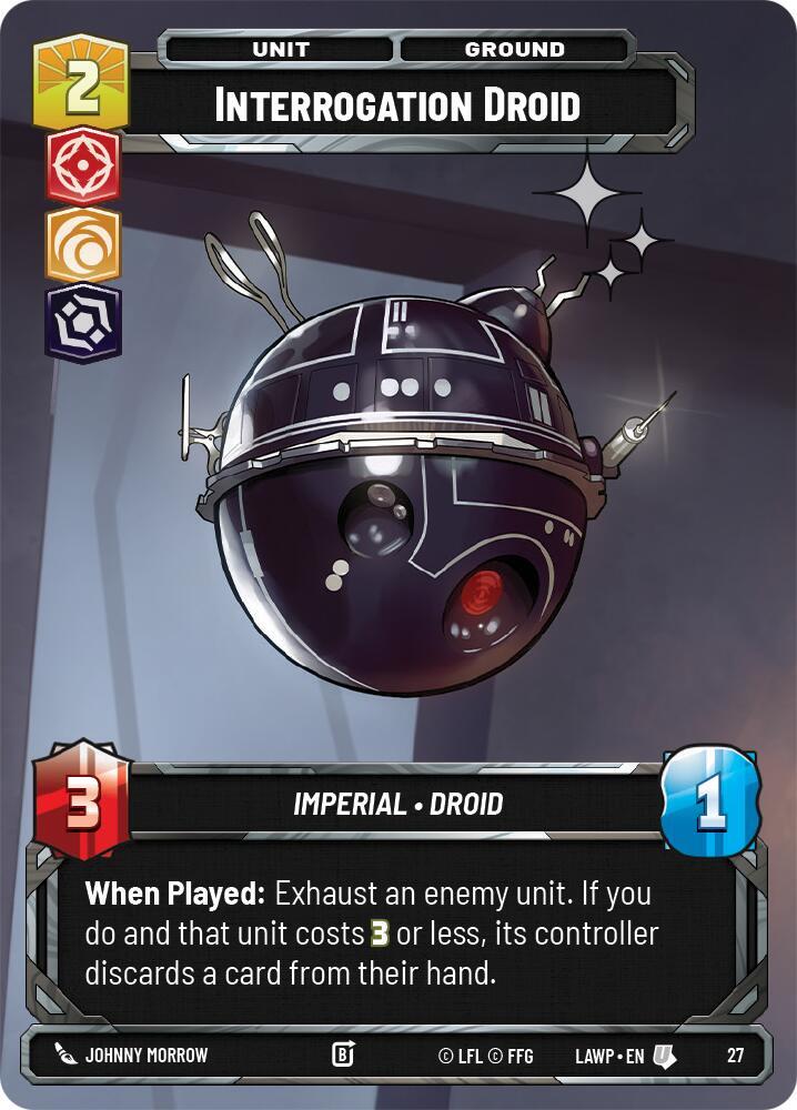 Interrogation Droid (Foil) (27) [A Lawless Time - Weekly Play Promos]