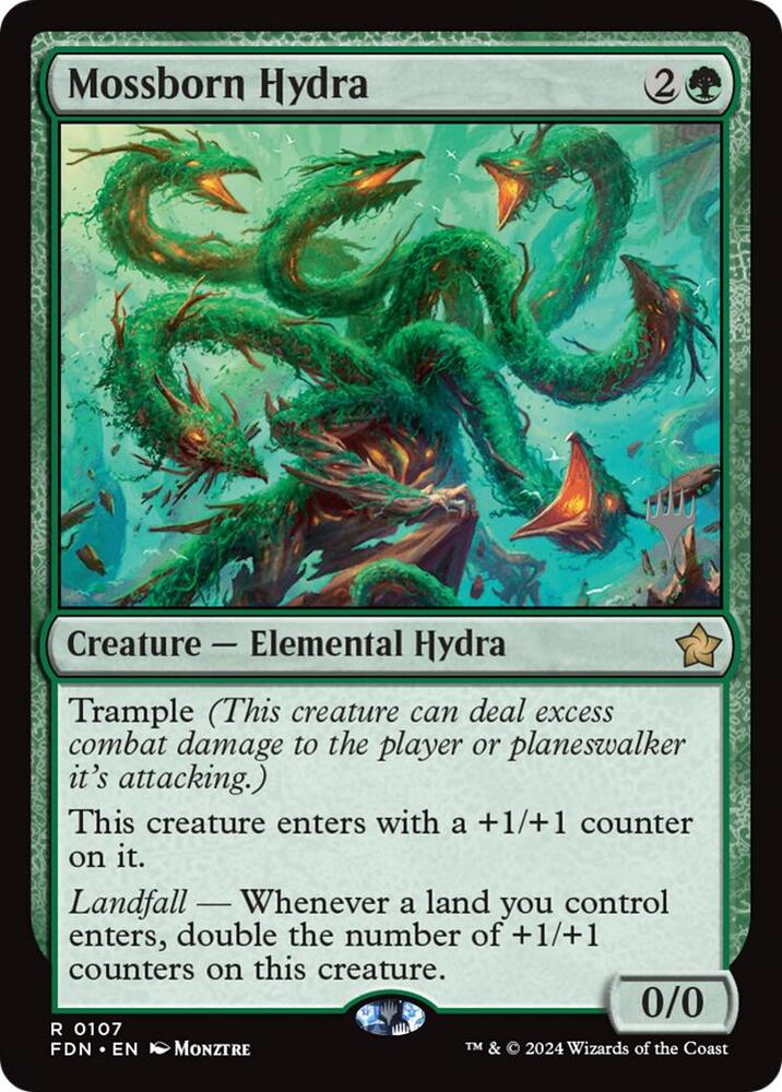 Mossborn Hydra (107) [Lorwyn Eclipsed Promos]
