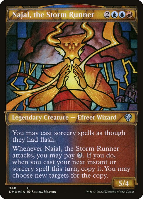 Najal, the Storm Runner (348) [Dominaria United] [Showcase]