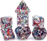 Inclusion Stained Glass 7 Piece Polyhedral Dice Set image 0