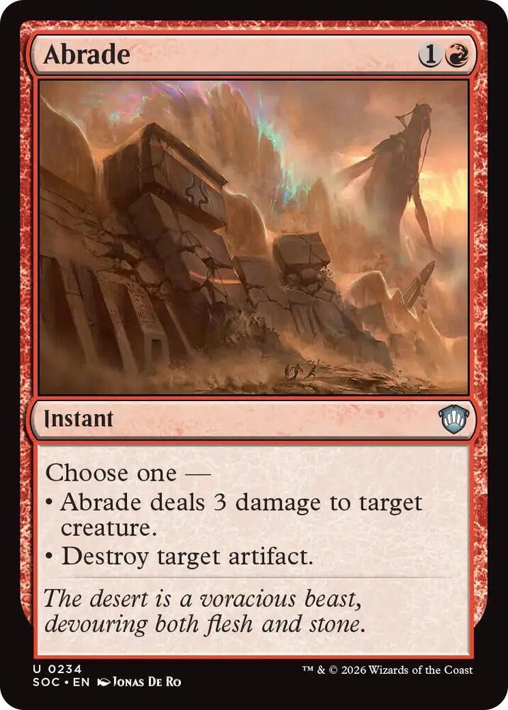 Abrade (234) [Secrets of Strixhaven Commander]