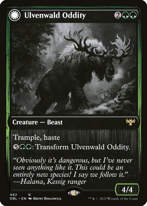 Ulvenwald Oddity // Ulvenwald Behemoth (492) [Innistrad: Double Feature]