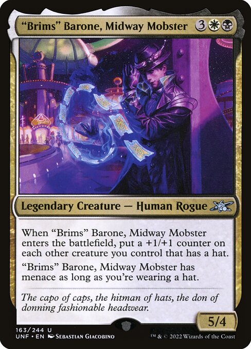 "Brims" Barone, Midway Mobster (163) [Unfinity]