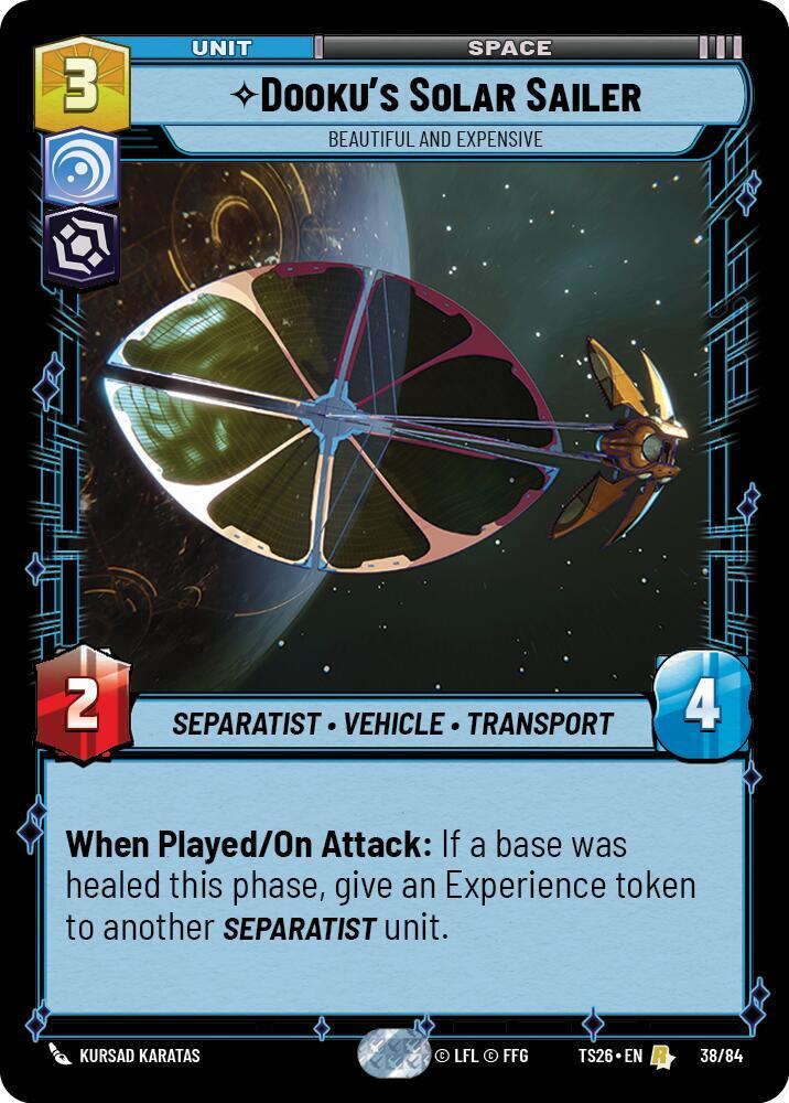 Dooku's Solar Sailer - Beautiful and Expensive (38/84) [Twin Suns]