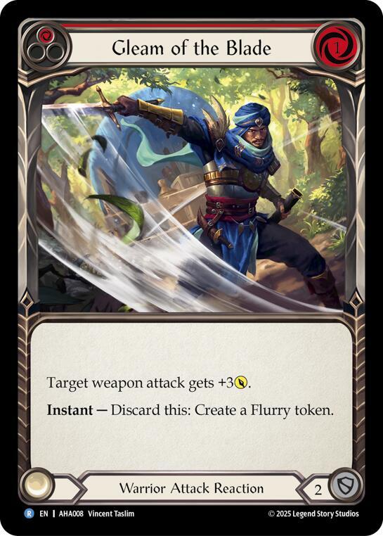 Gleam Of The Blade (Red) (AHA008) [Armory Deck Origins: Hala]