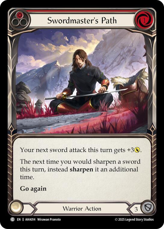 Swordmasters Path (Red) (AHA014) [Armory Deck Origins: Hala]