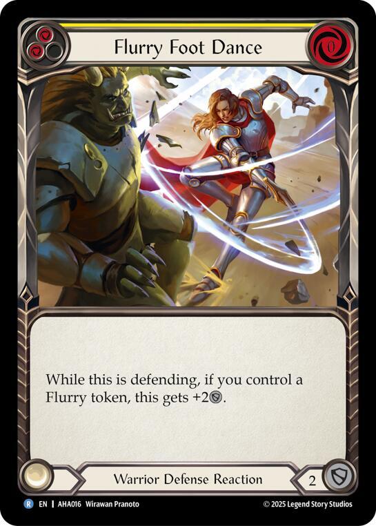 Flurry Foot Dance (Yellow) (AHA016) [Armory Deck Origins: Hala]